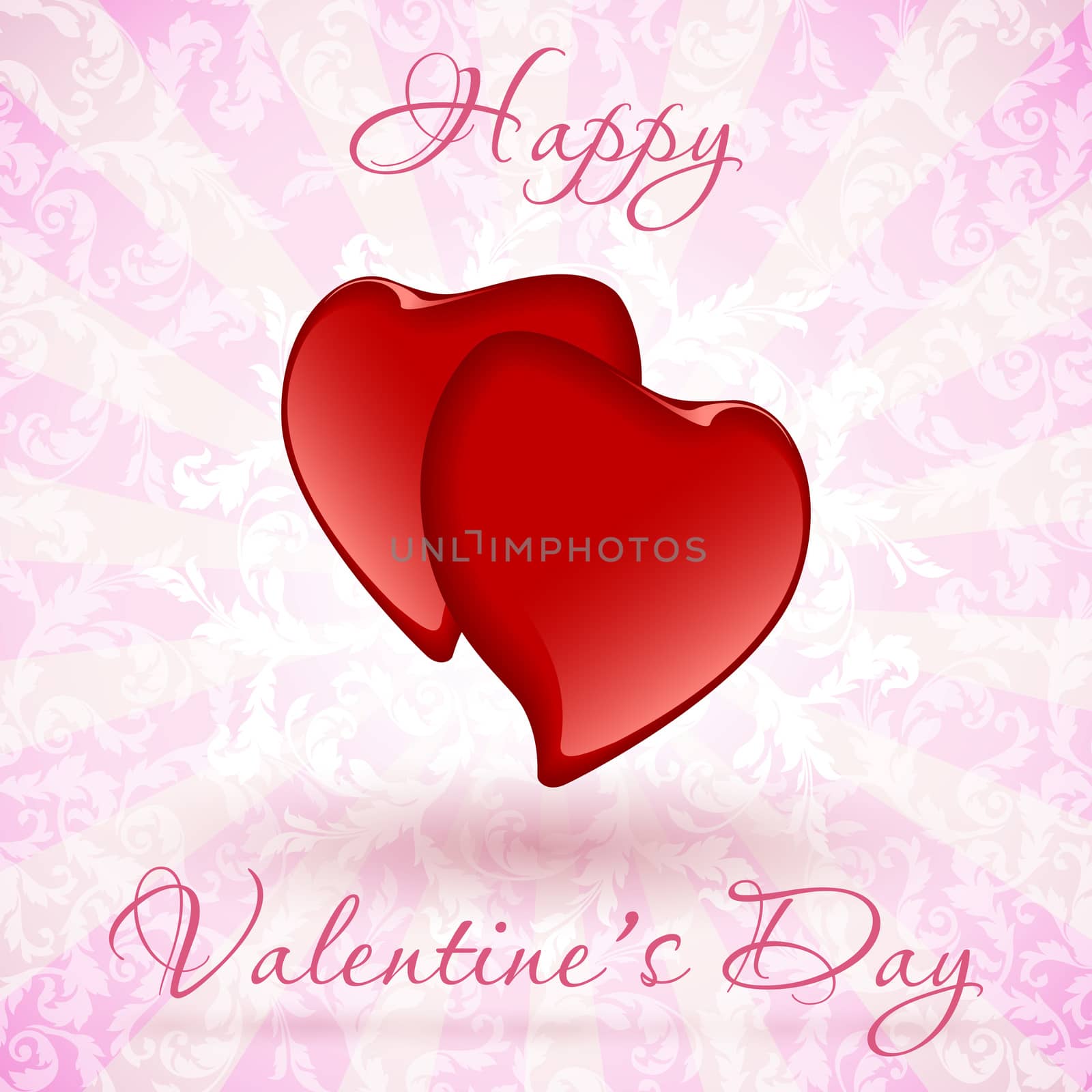 Happy Valentine's Day Floral Card by WaD