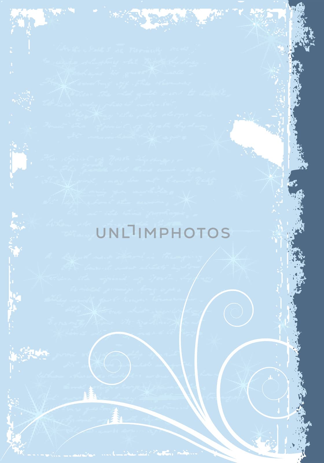 Grunge winter background by WaD