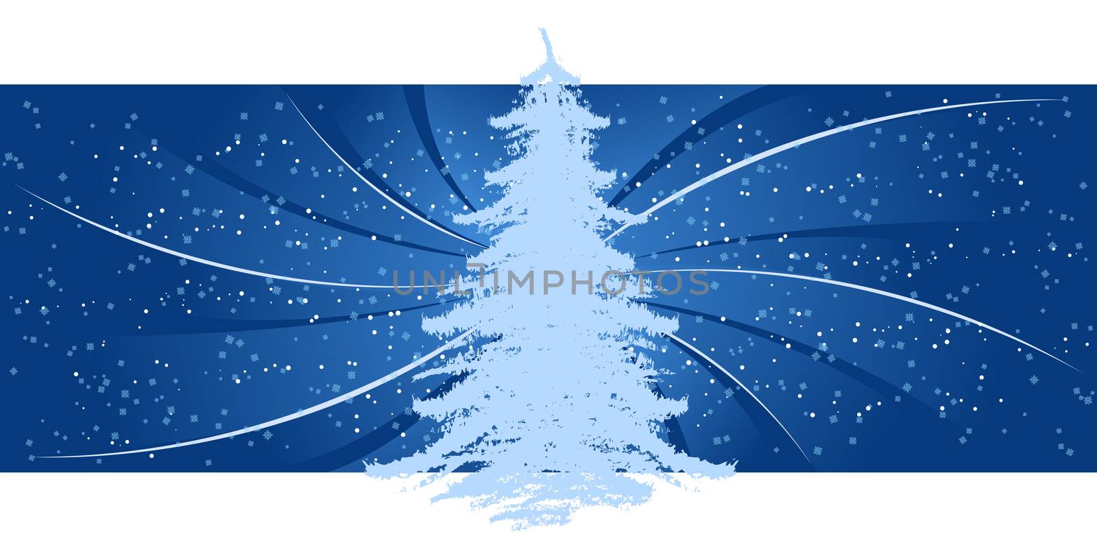 Background with Christmas tree by WaD