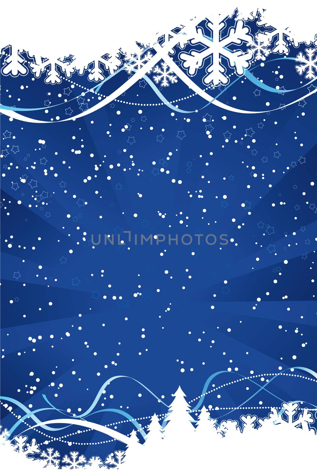 Abstract Vector Christmas Background by WaD