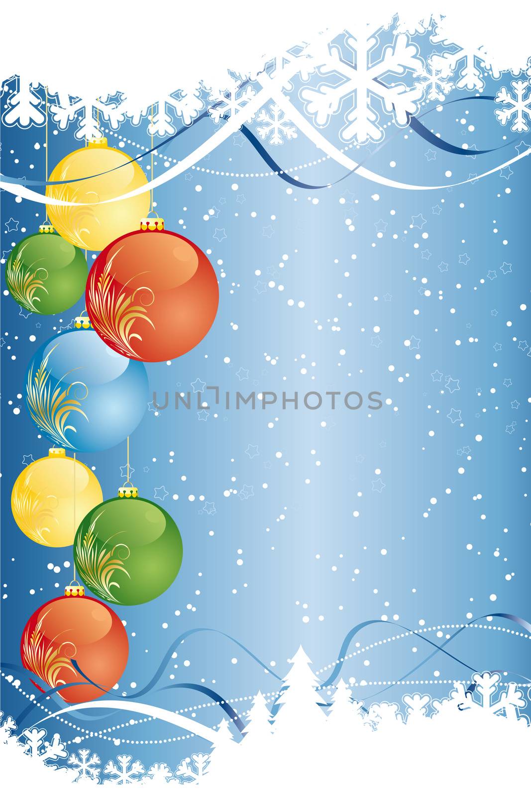 Abstract Vector Christmas Background by WaD