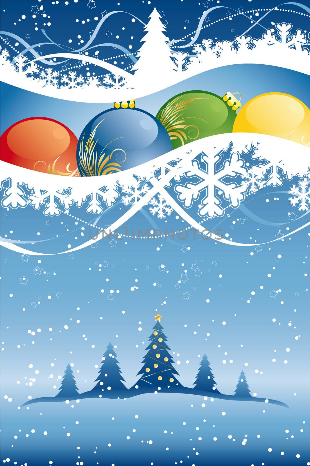 Vector Abstract Christmas Background by WaD
