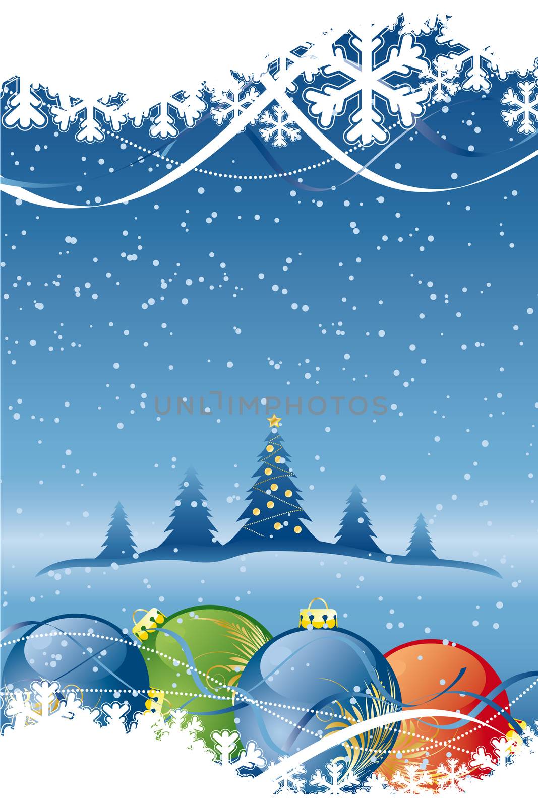 Vector Abstract Christmas Background by WaD