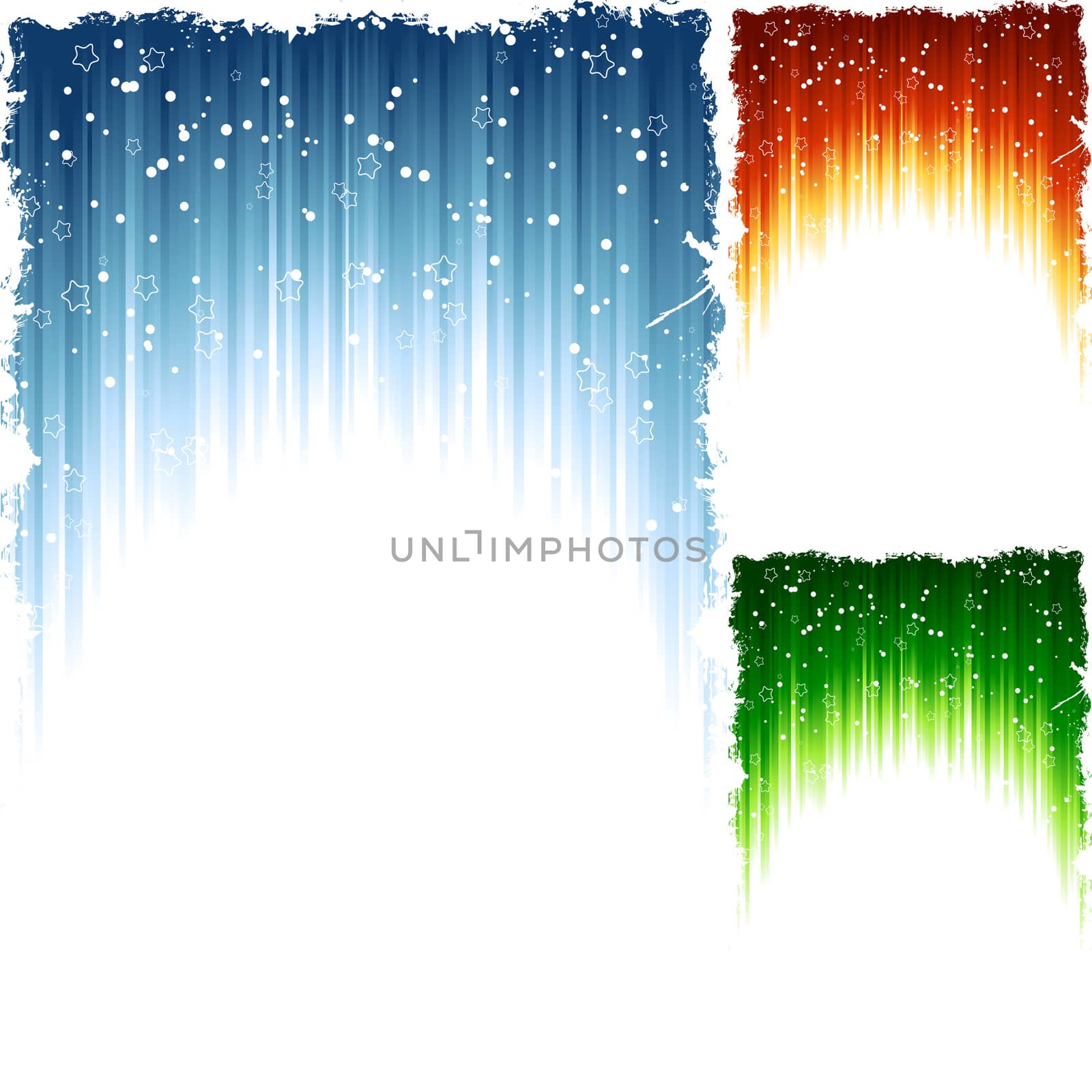 An abstract grunge winter background with lines and color gradients. 3 different color themes available.