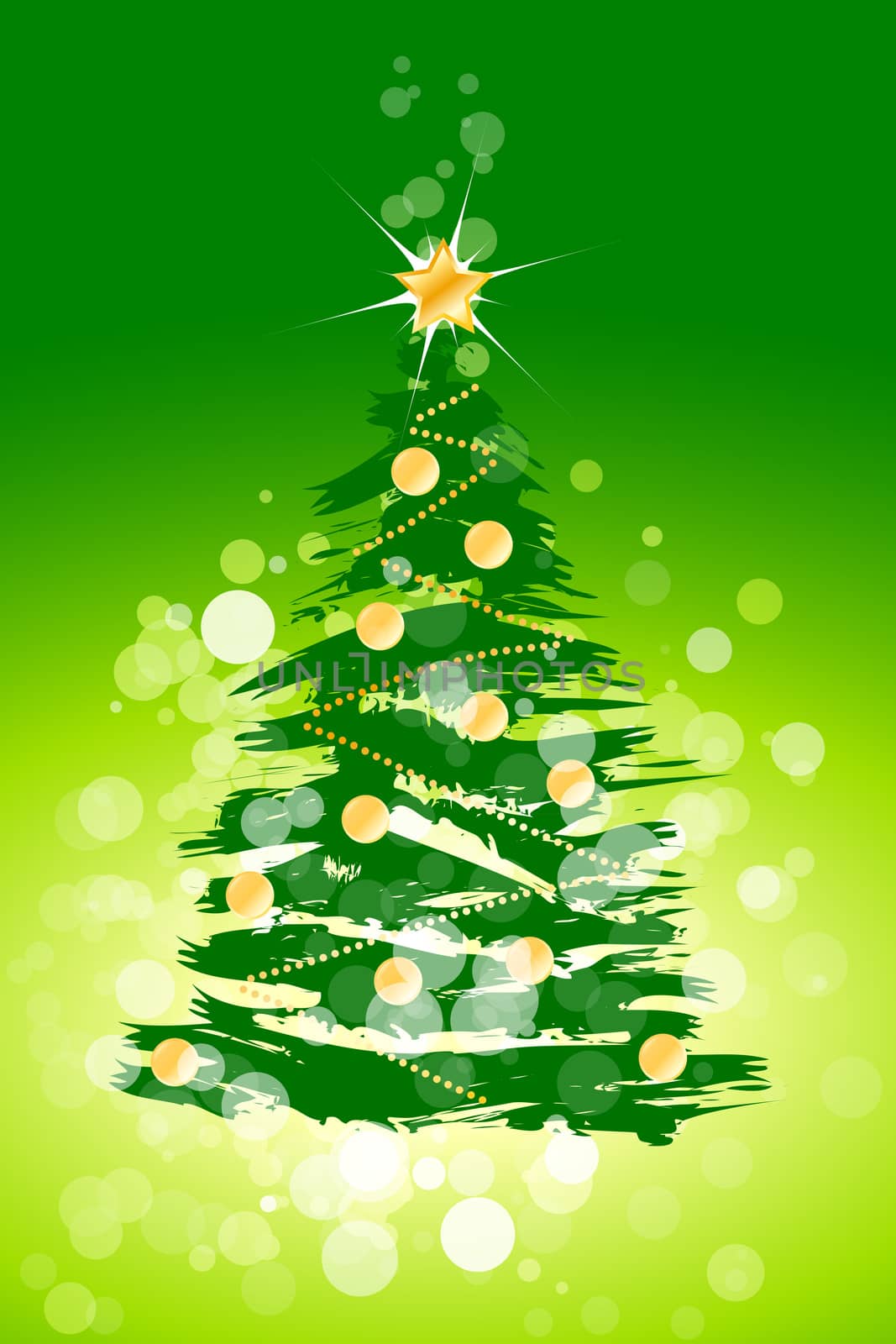 Christmas tree background by WaD