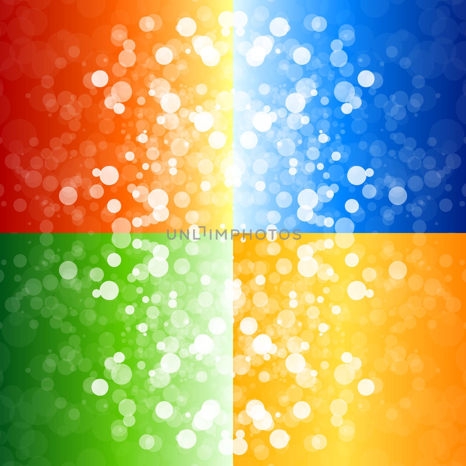 Four blurry lights backgrounds by WaD