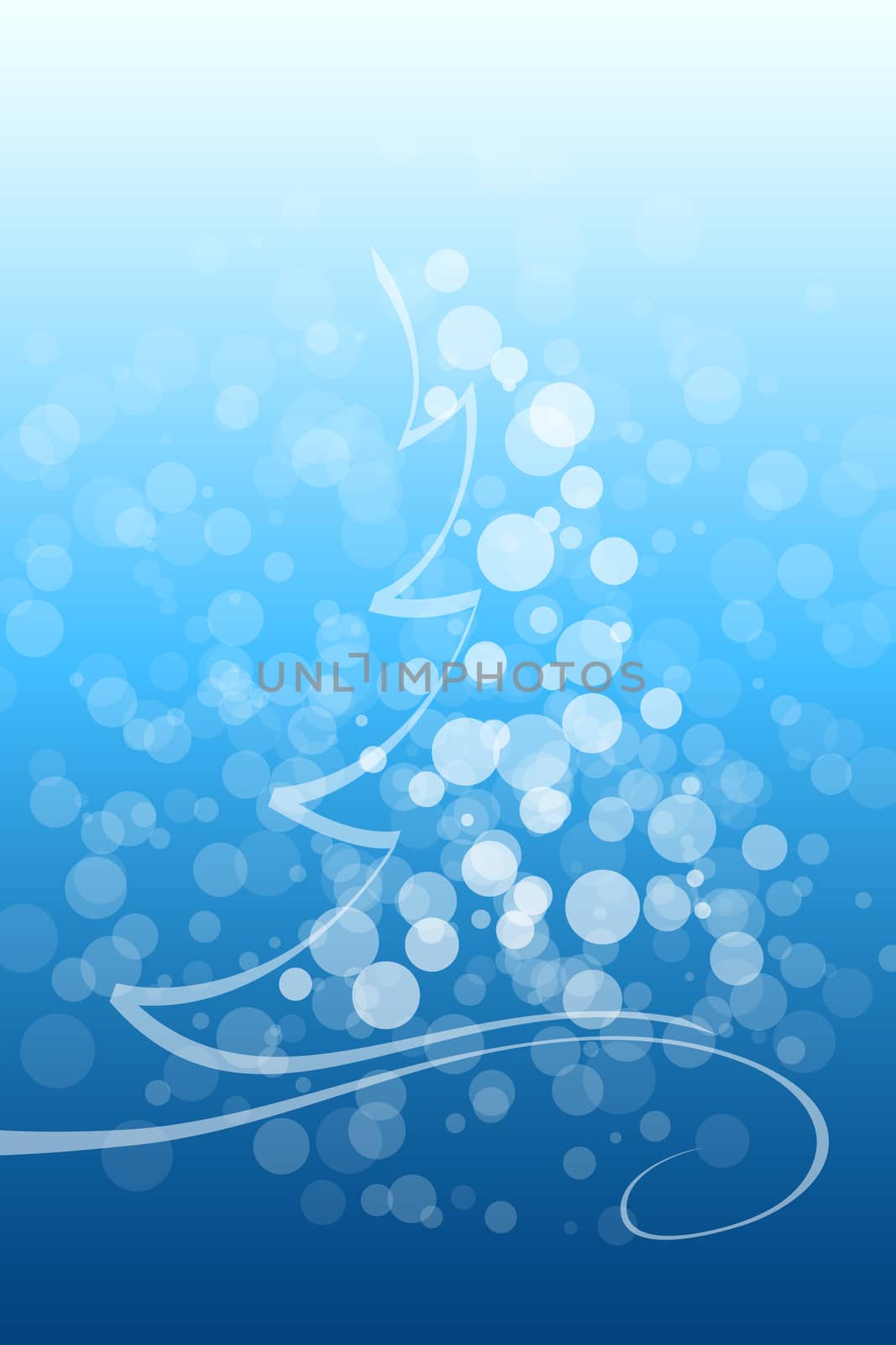 Abstract Winter and Christmas background in blue color