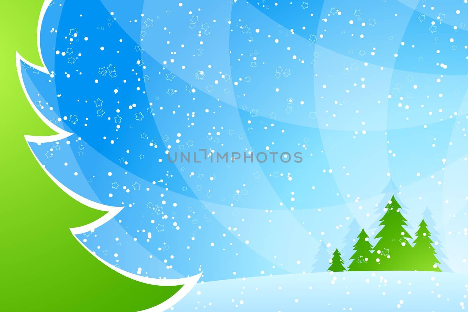 Christmas background with Christmas tree for your design
