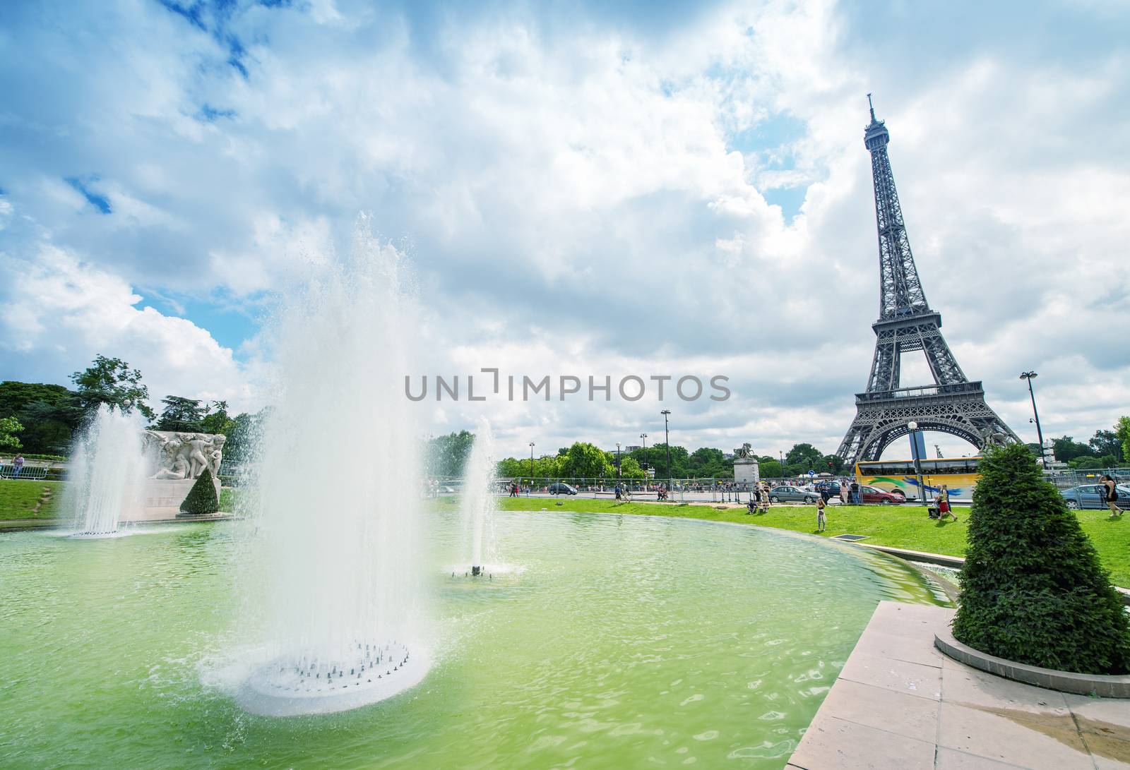 The Eiffel Tower on a beautiful summer day as seen from Trocader by jovannig