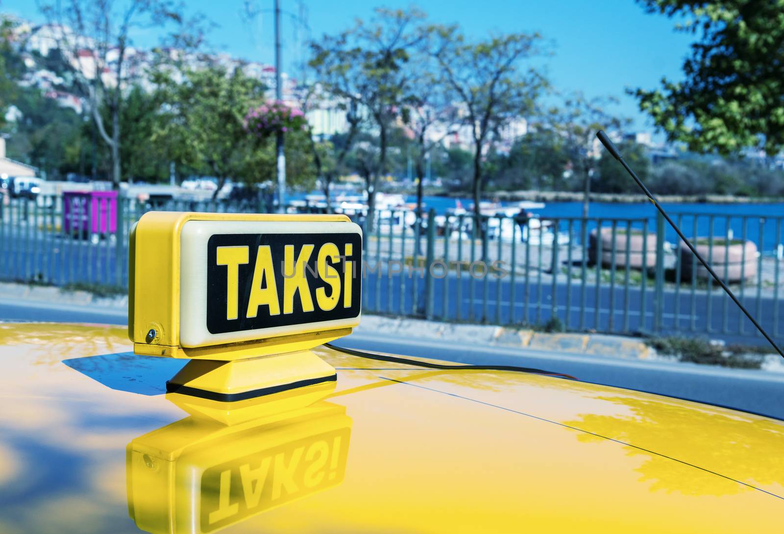 Taksi sign in Istanbul.