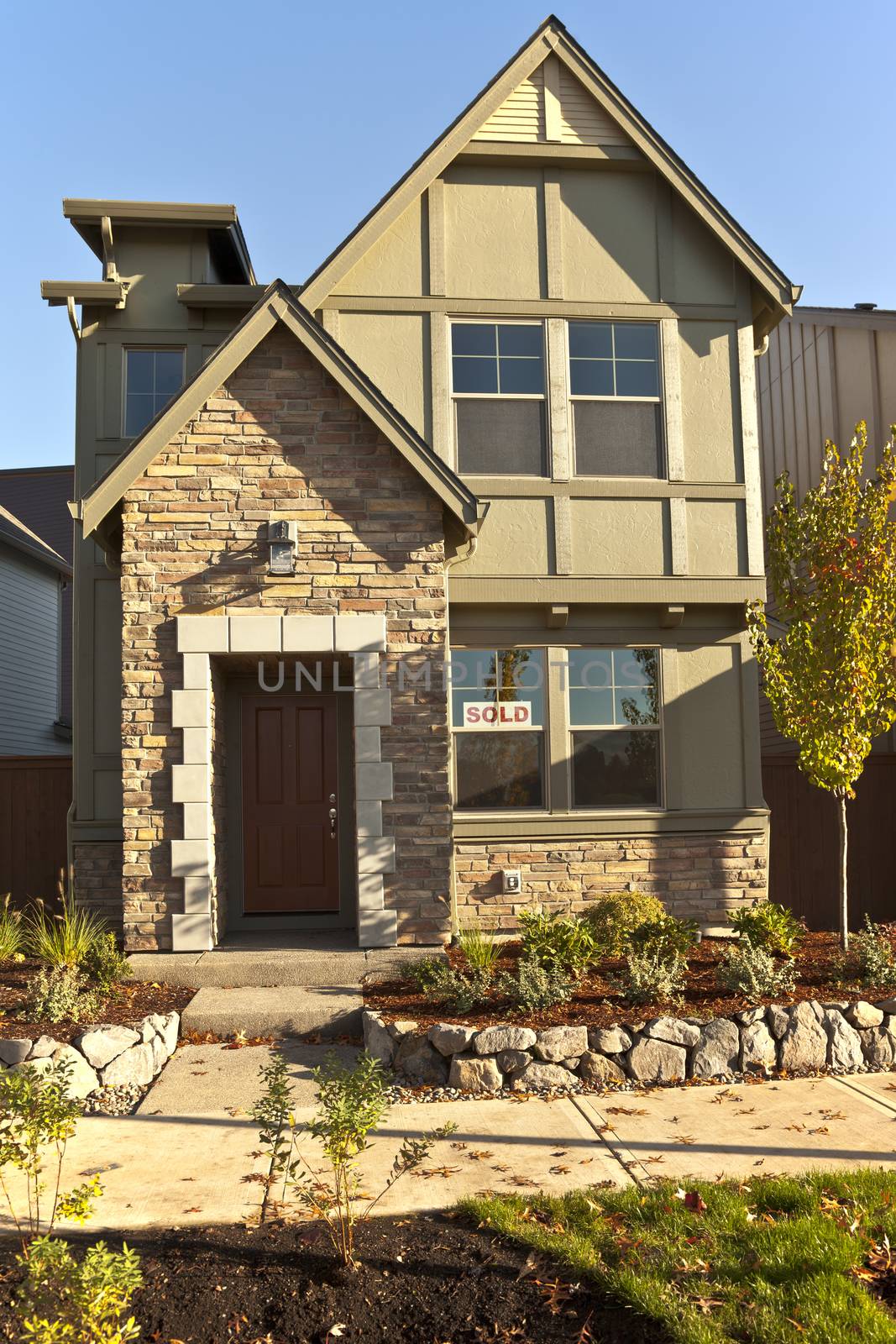 Family home new construction in Willsonville Oregon.