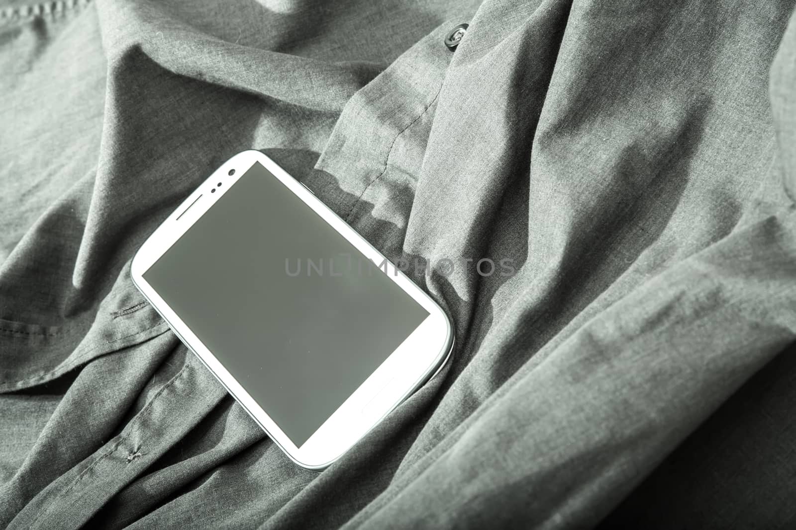 Smartphone on a shirt by Spectral