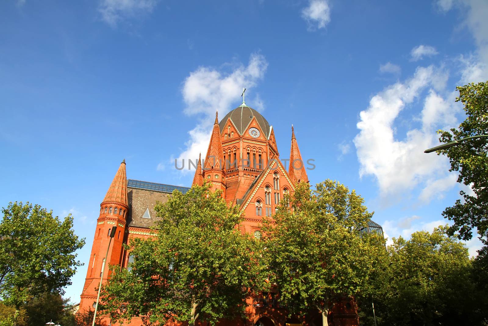 Church "Zum heiligen Kreuz" in Kreuzberg, Berlin, Germany.