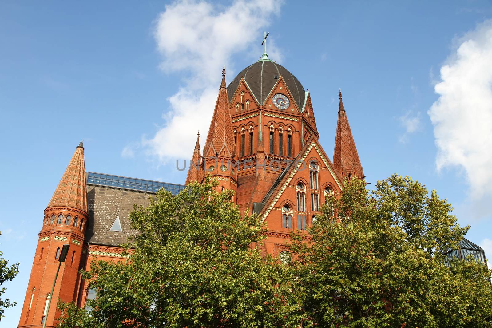 Church "Zum heiligen Kreuz" in Kreuzberg, Berlin, Germany.