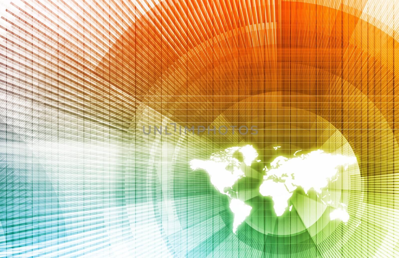Business Travel and World Map as a Concept