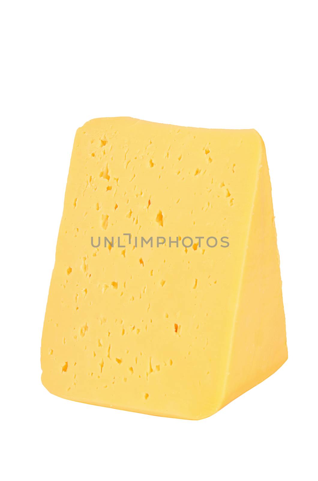 The fresh cheese isolated on white background