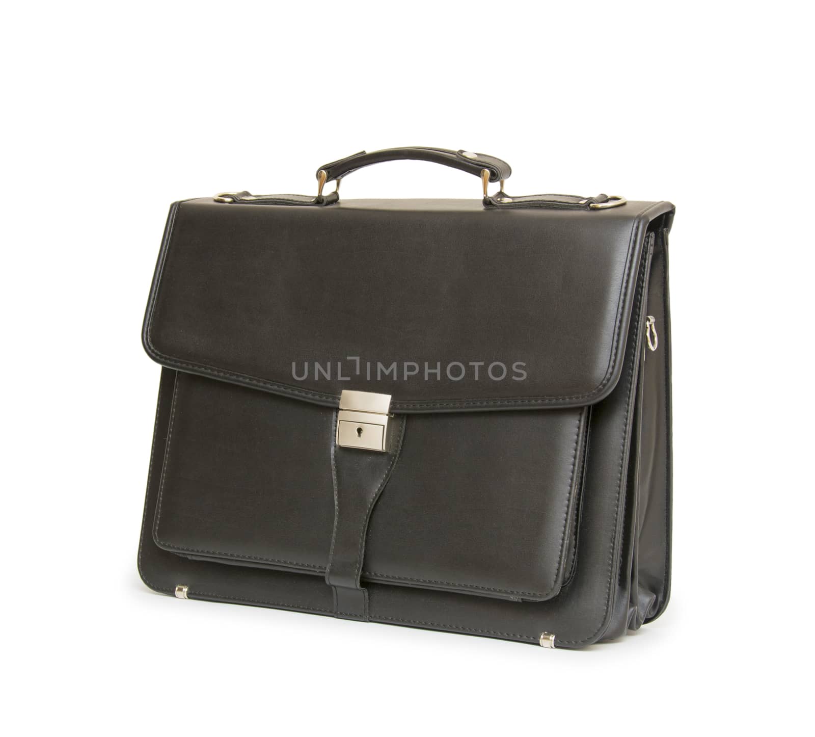 Business leather briefcase isolated by cocoo