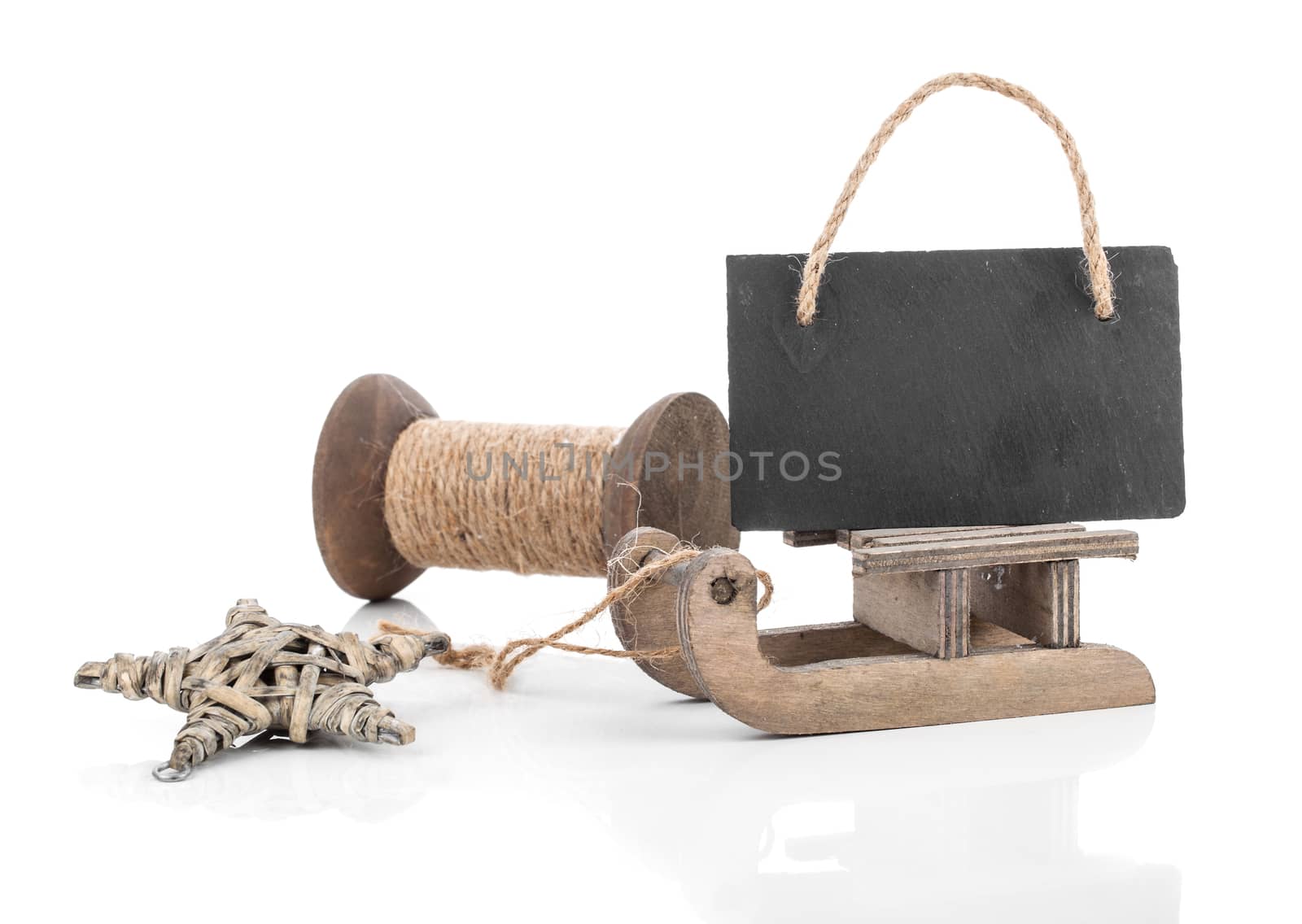 Christmas decoration isolated over white background