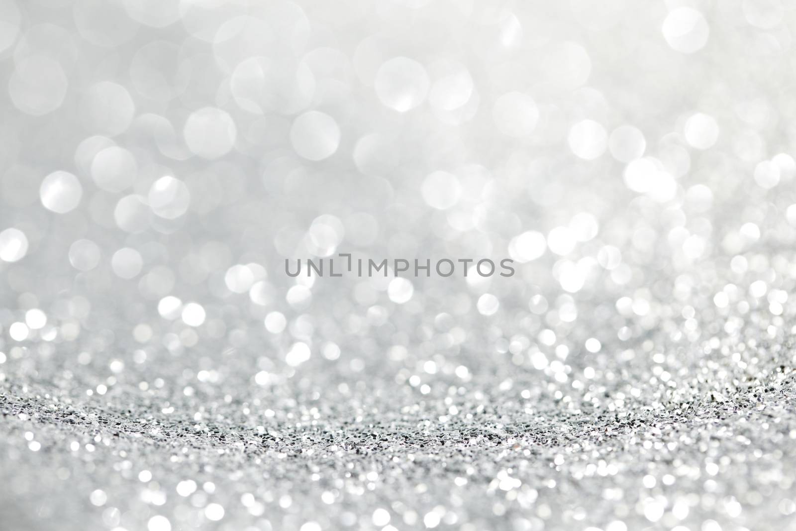 Abstract silver bokeh background with texture