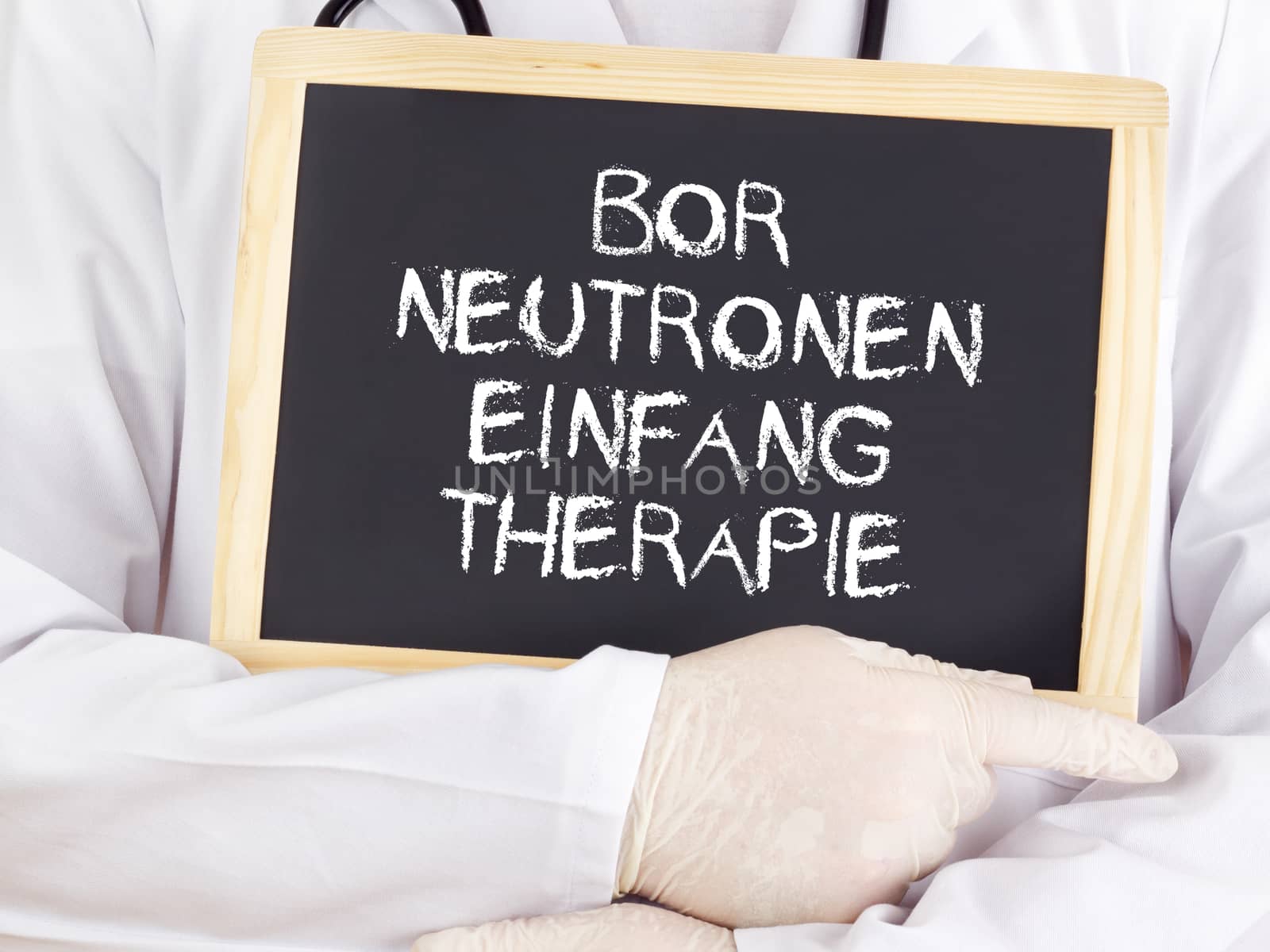 Doctor shows information: boron neutron capture therapy in german