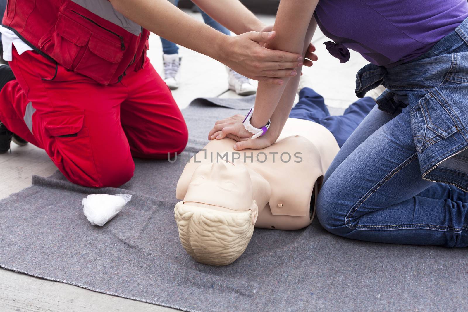 First aid training detail