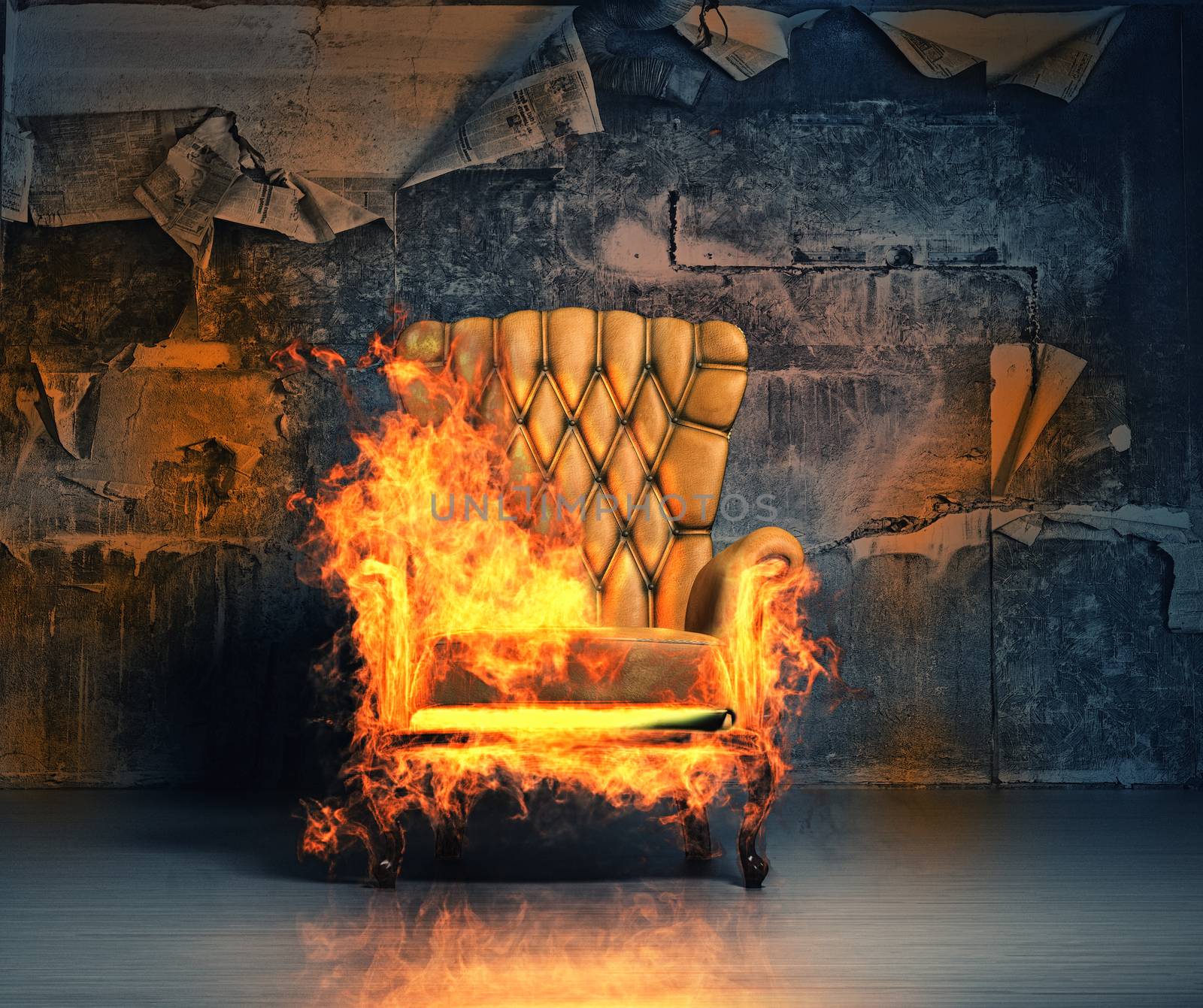 burning armchair by vicnt