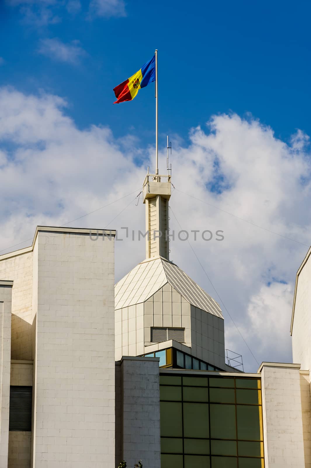 Top of president's administration building, Chisinau, Republic of Moldova