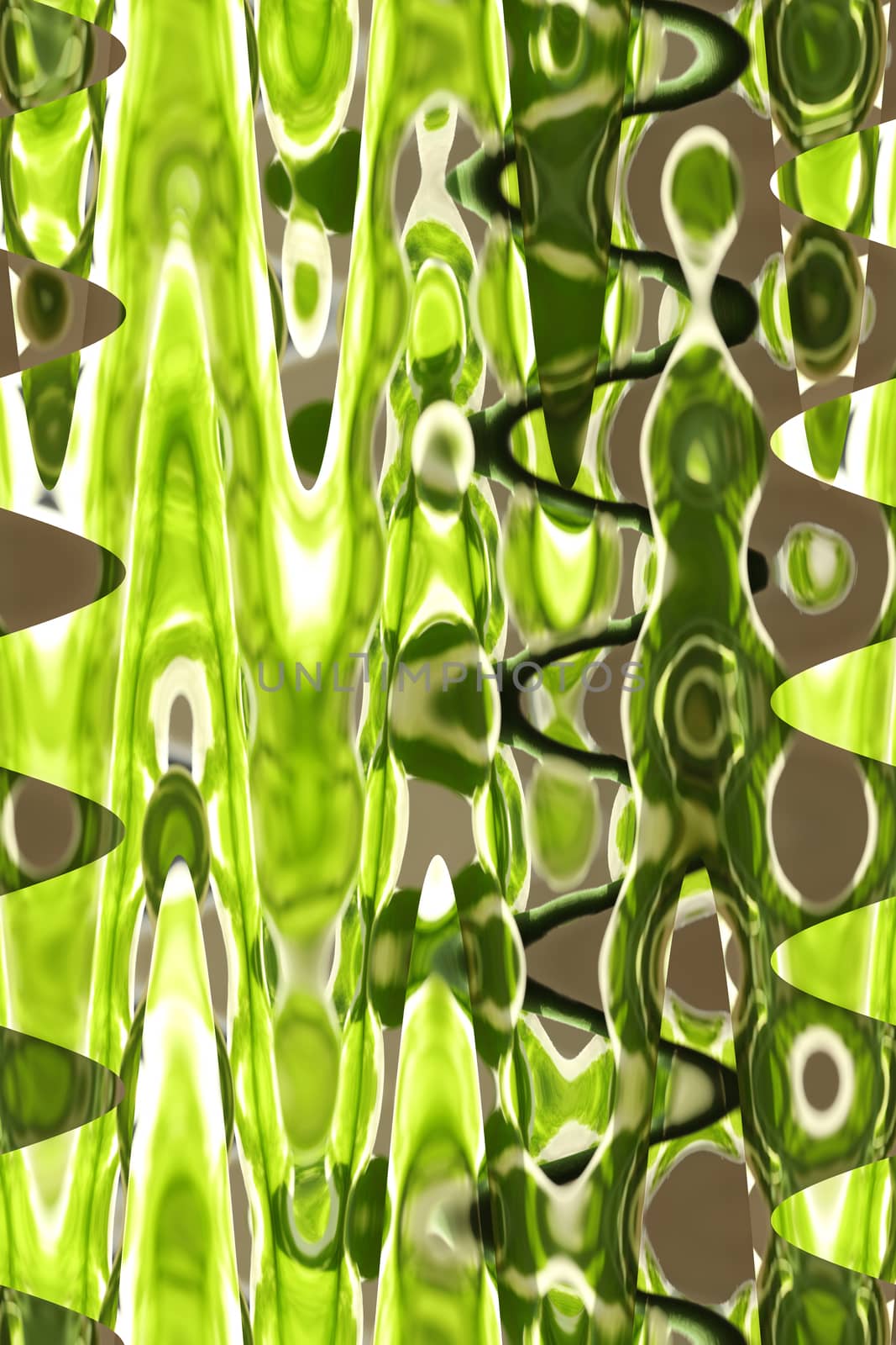 abstract background with unusual green and grey strips