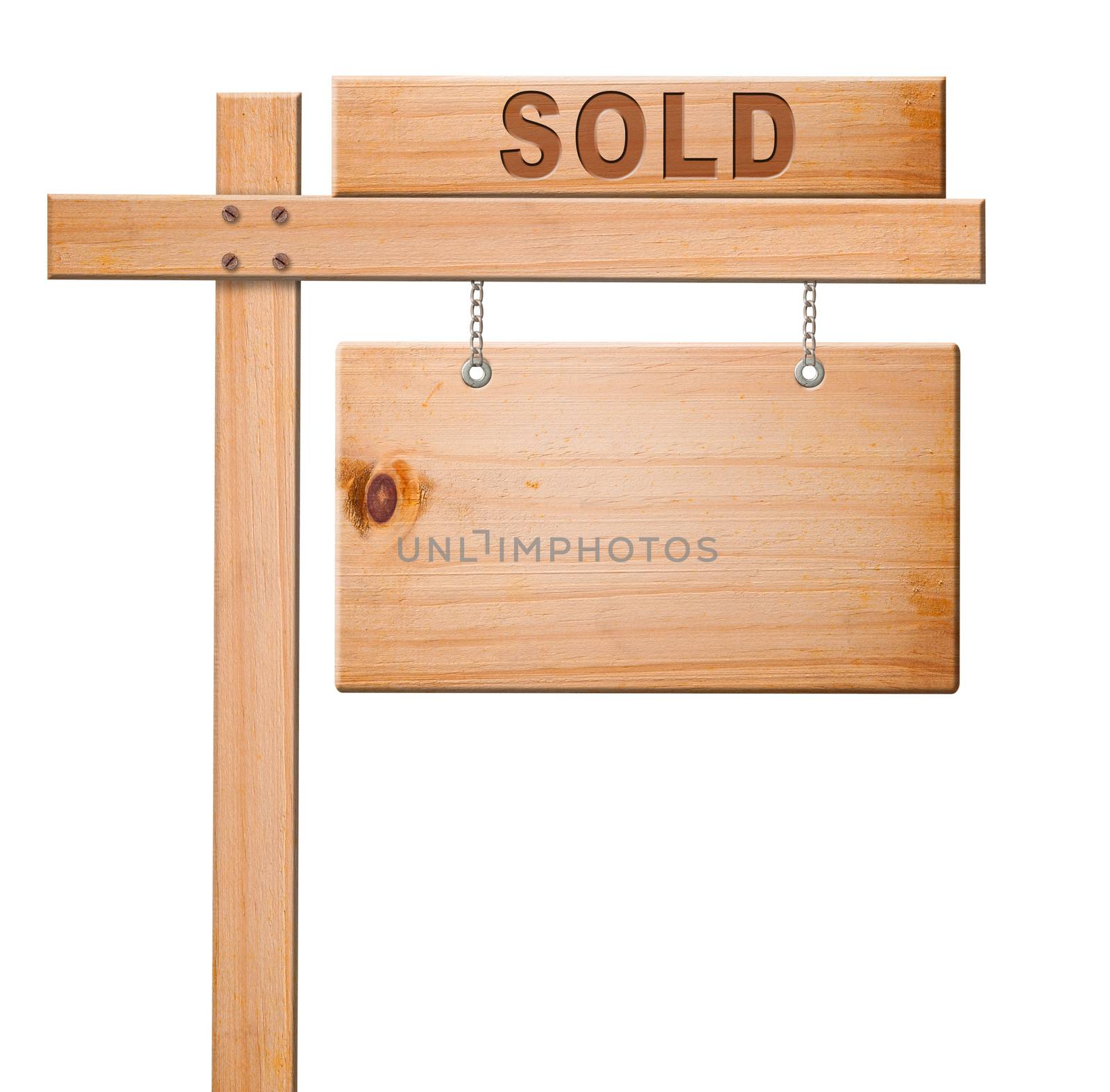 Real estate sign isolated. by elnavegante