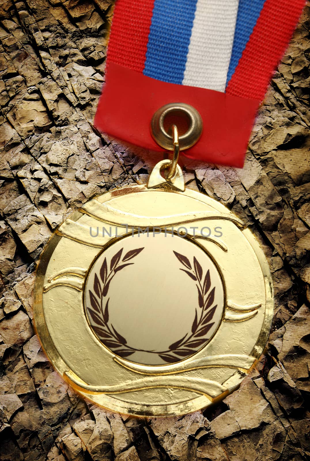 Metal medal with tricolor ribbon by Garsya