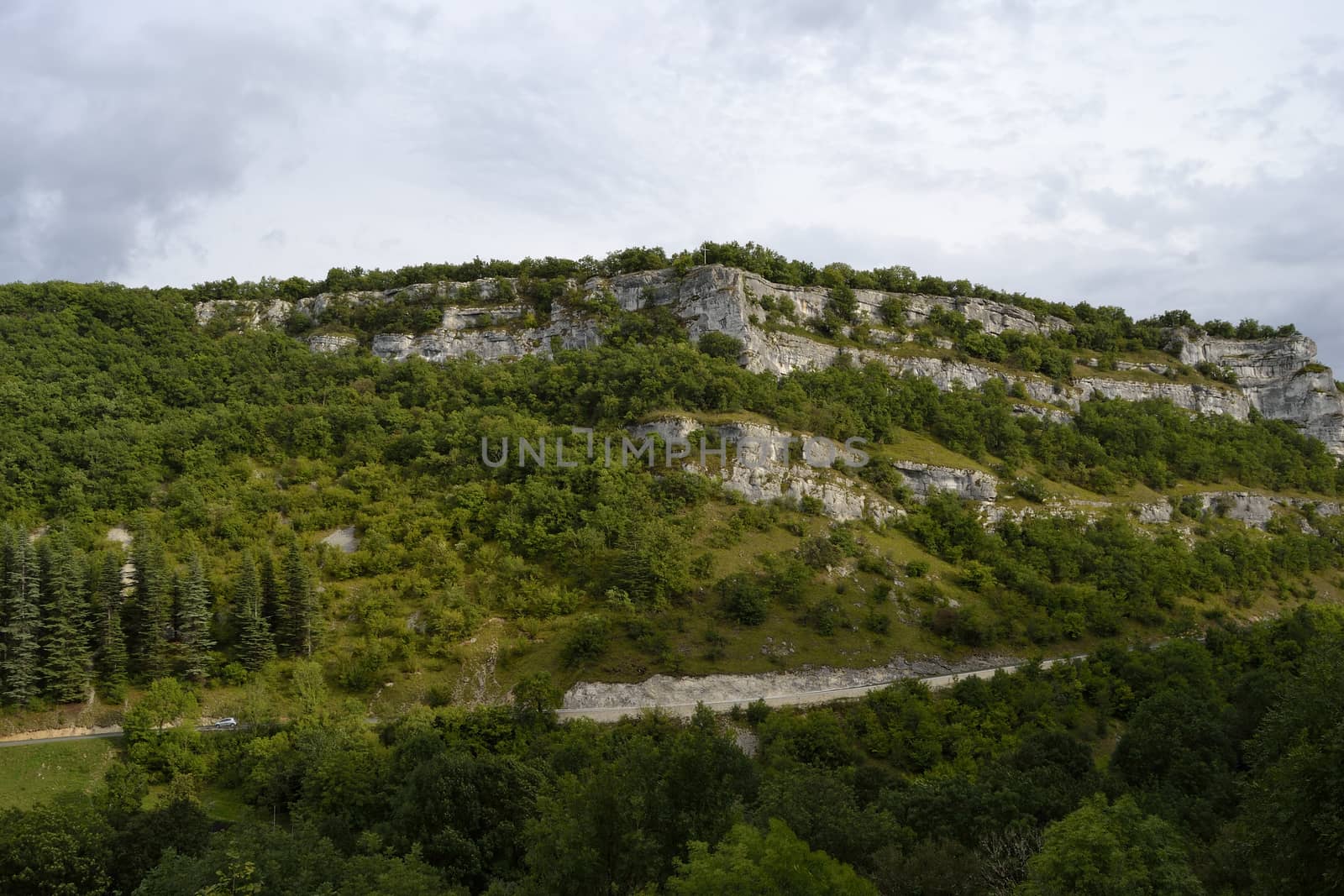 cliff in Rocamadour, France by ncuisinier