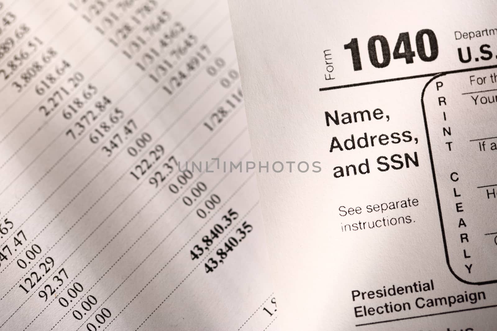 Tax form and operating budget by Garsya