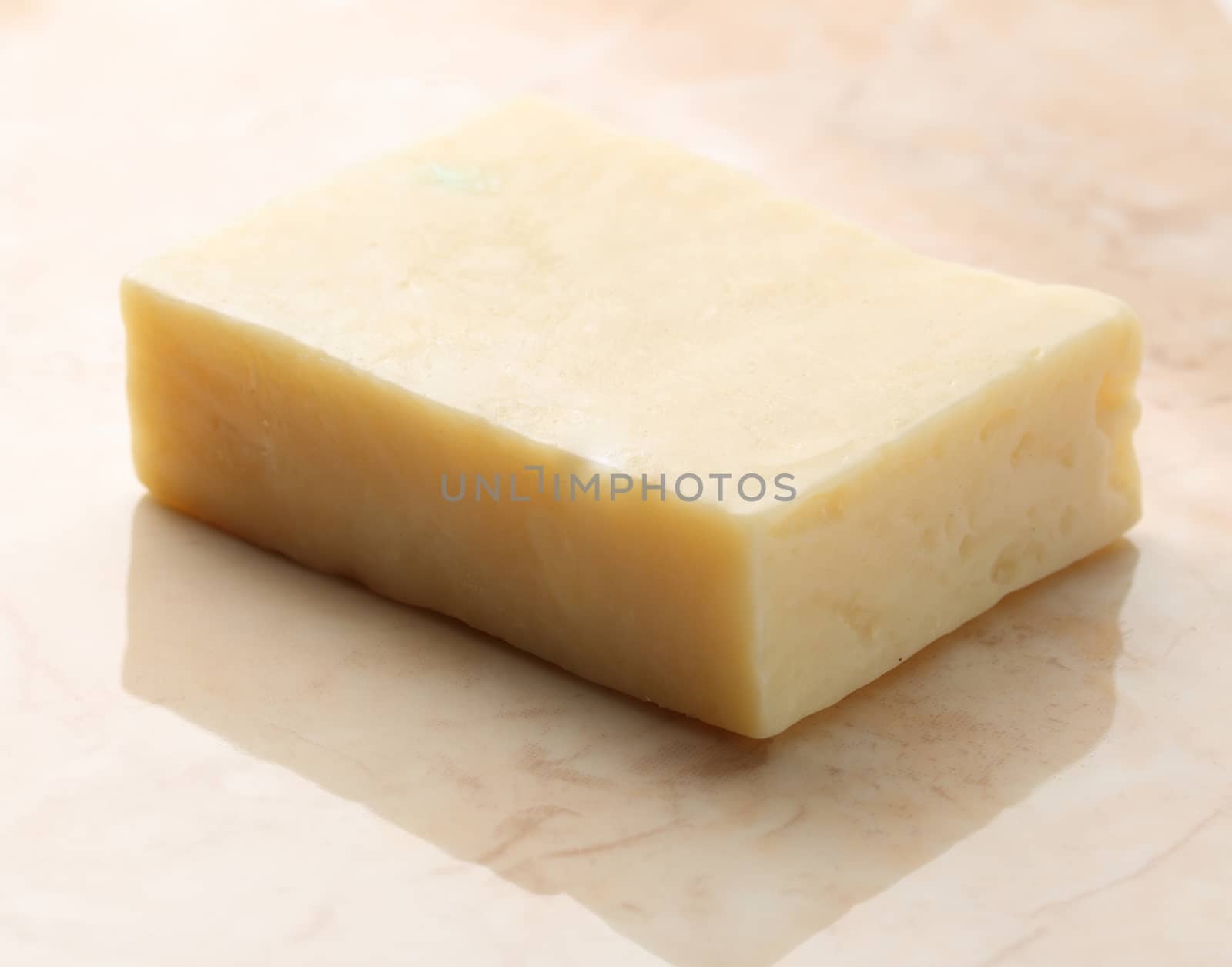 Bar of soap on tile