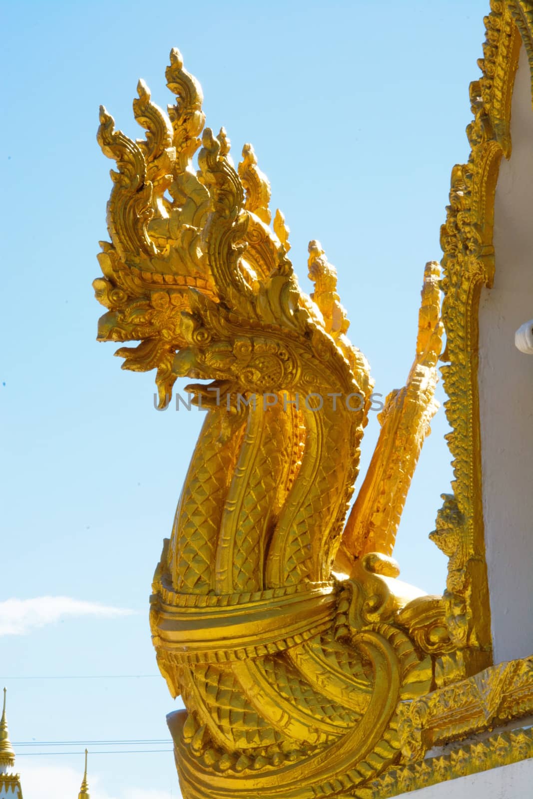 Buddha statue in Wat Phra That Nong Bua, Northeast of Thailand.