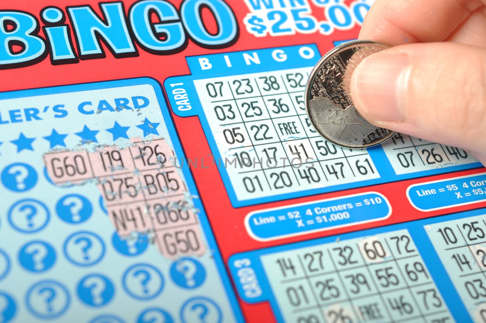 Scratching a lottery ticket. The British Columbia Lottery Corporation has provided government sanctioned lottery games in British Columbia since 1985. 