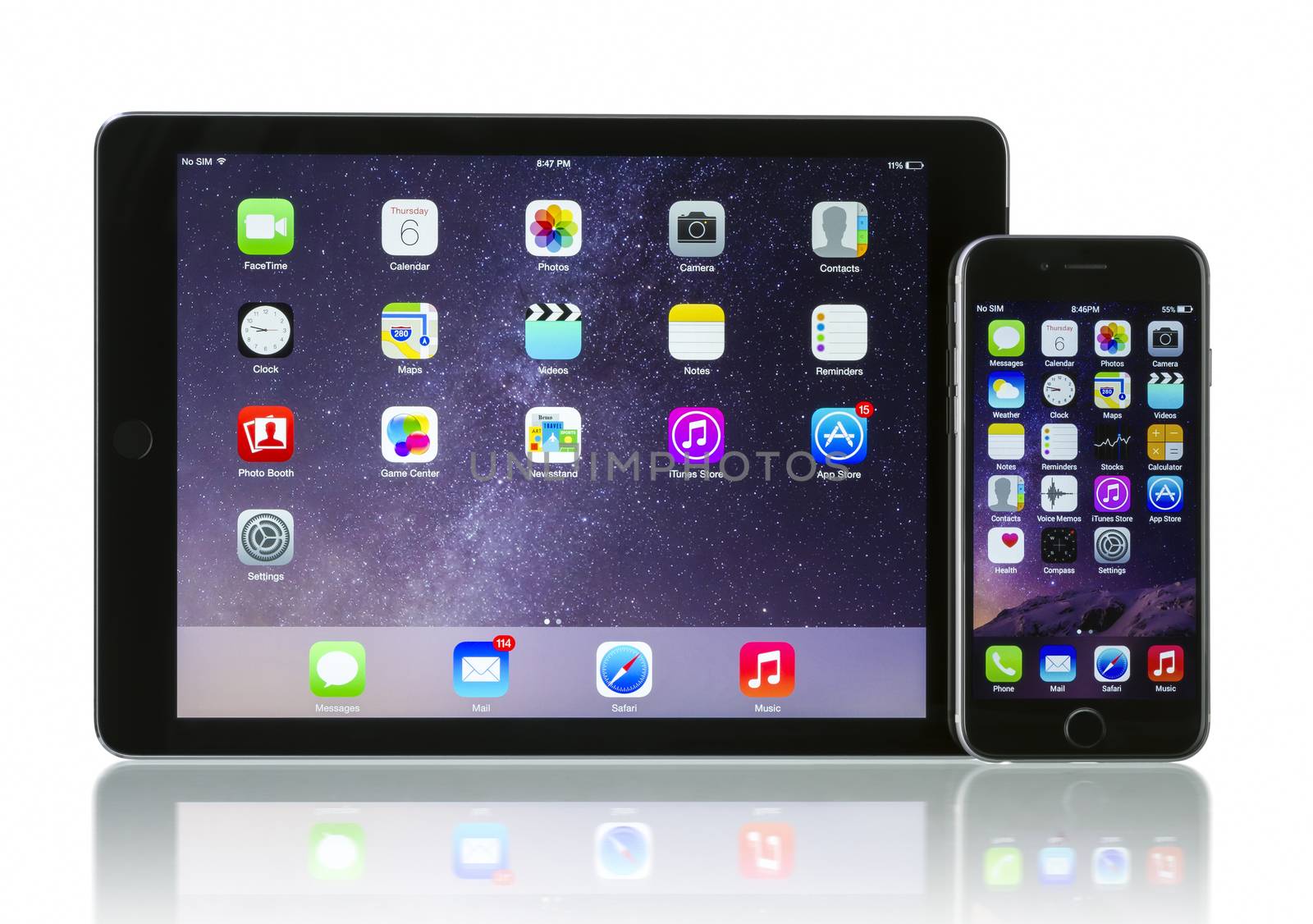 Apple Space Gray iPhone 6 and iPad Air 2 Wi-Fi + Cellular by manaemedia