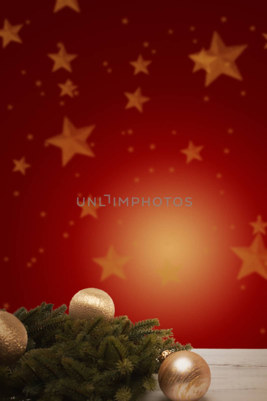 advent time or Christmas card with festive background and copyspace