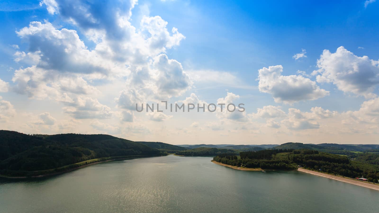 nice view over the biggesee in Sauerland, Germany