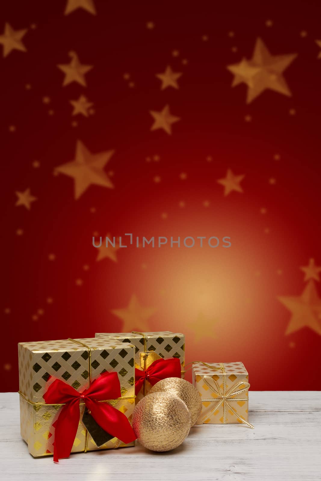 advent time or Christmas card with festive background and copyspace