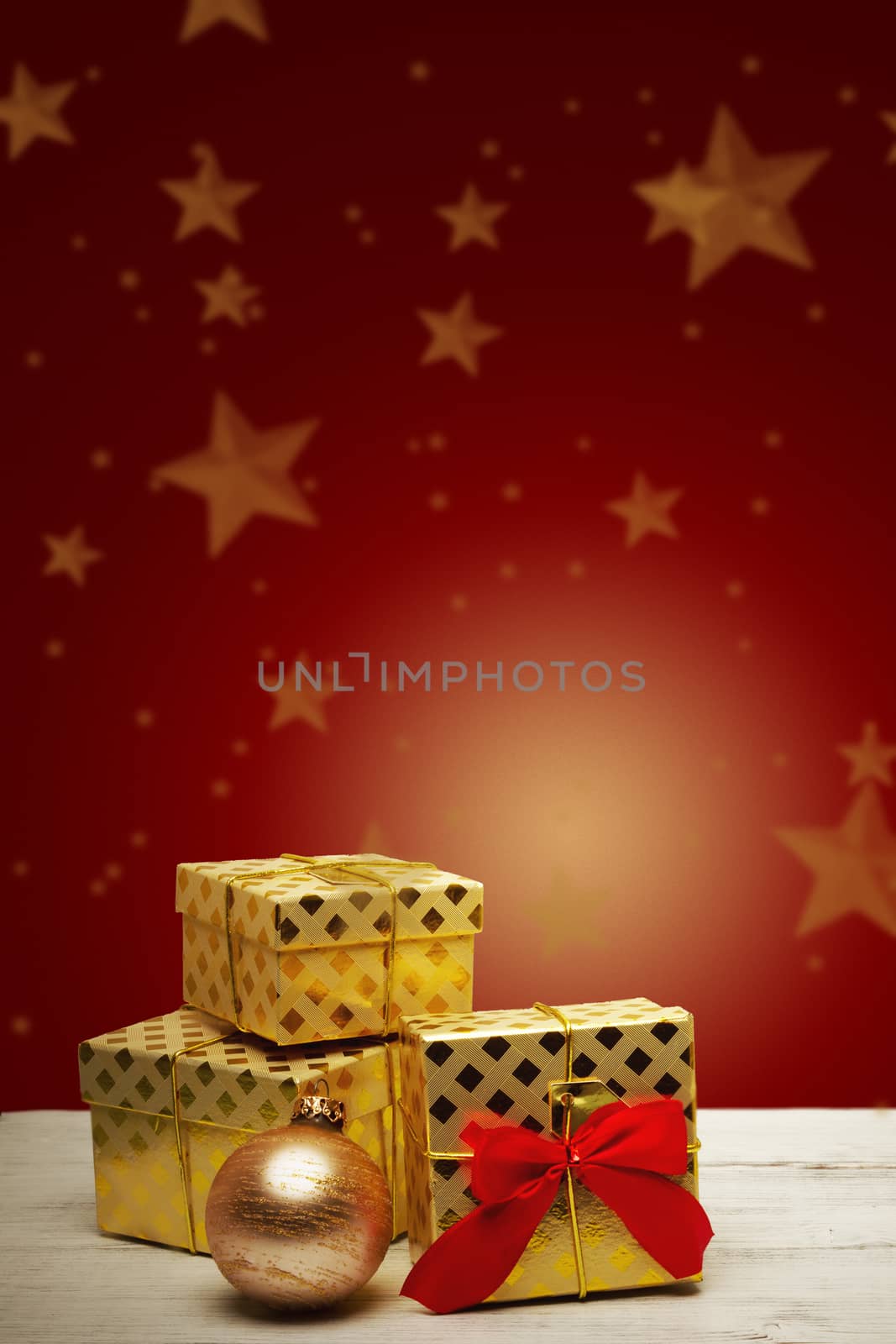 advent time or Christmas card with festive background and copyspace