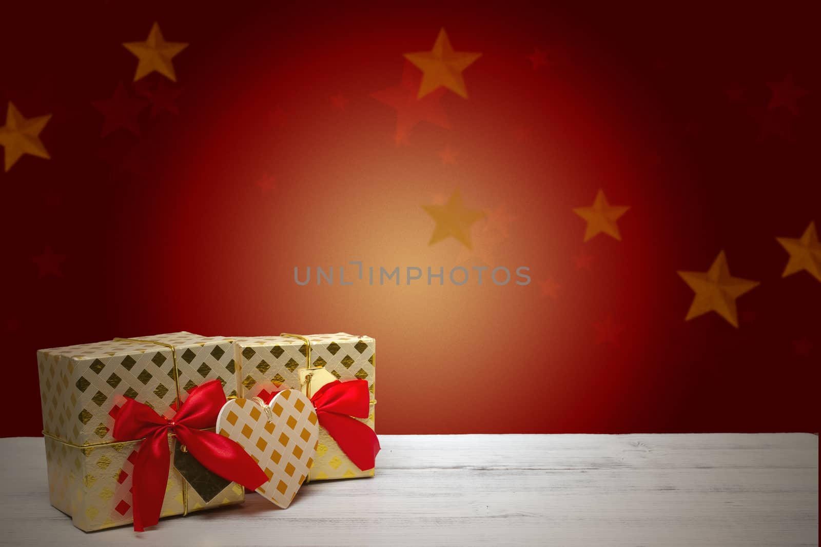 advent time or Christmas card with festive background and copyspace