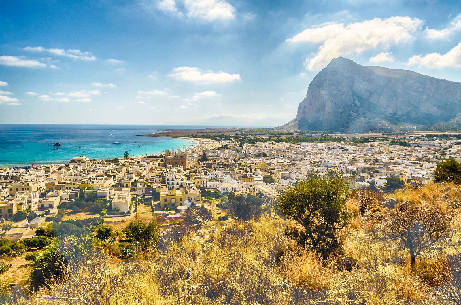 Panoramic View of San Vito Lo Capo, Sicily, Italy