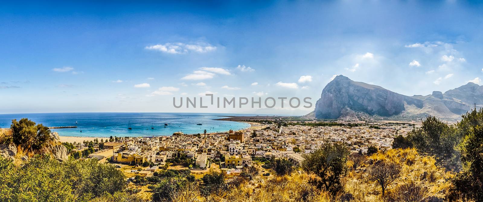 Panoramic View of San Vito Lo Capo, Sicily by marcorubino