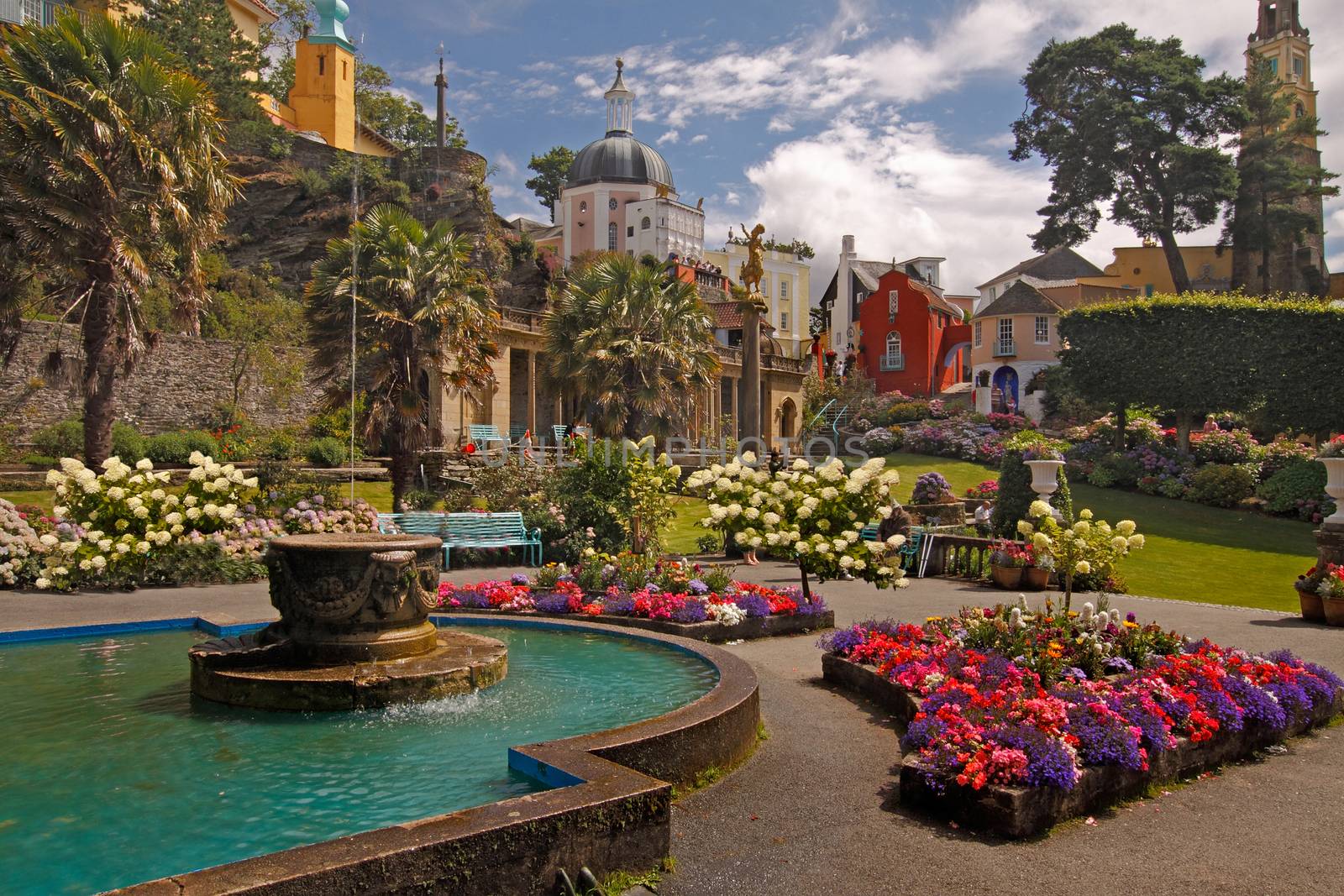 Portmeirion was designed and built in an Italian style by Sir Clough Williams-Ellis, and was commenced in 1925.