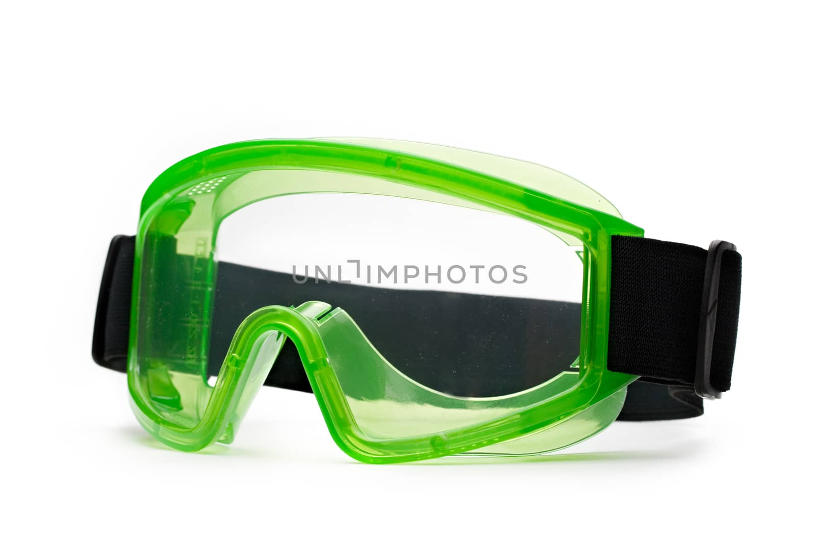 Green safety eye shields with strap by Garsya