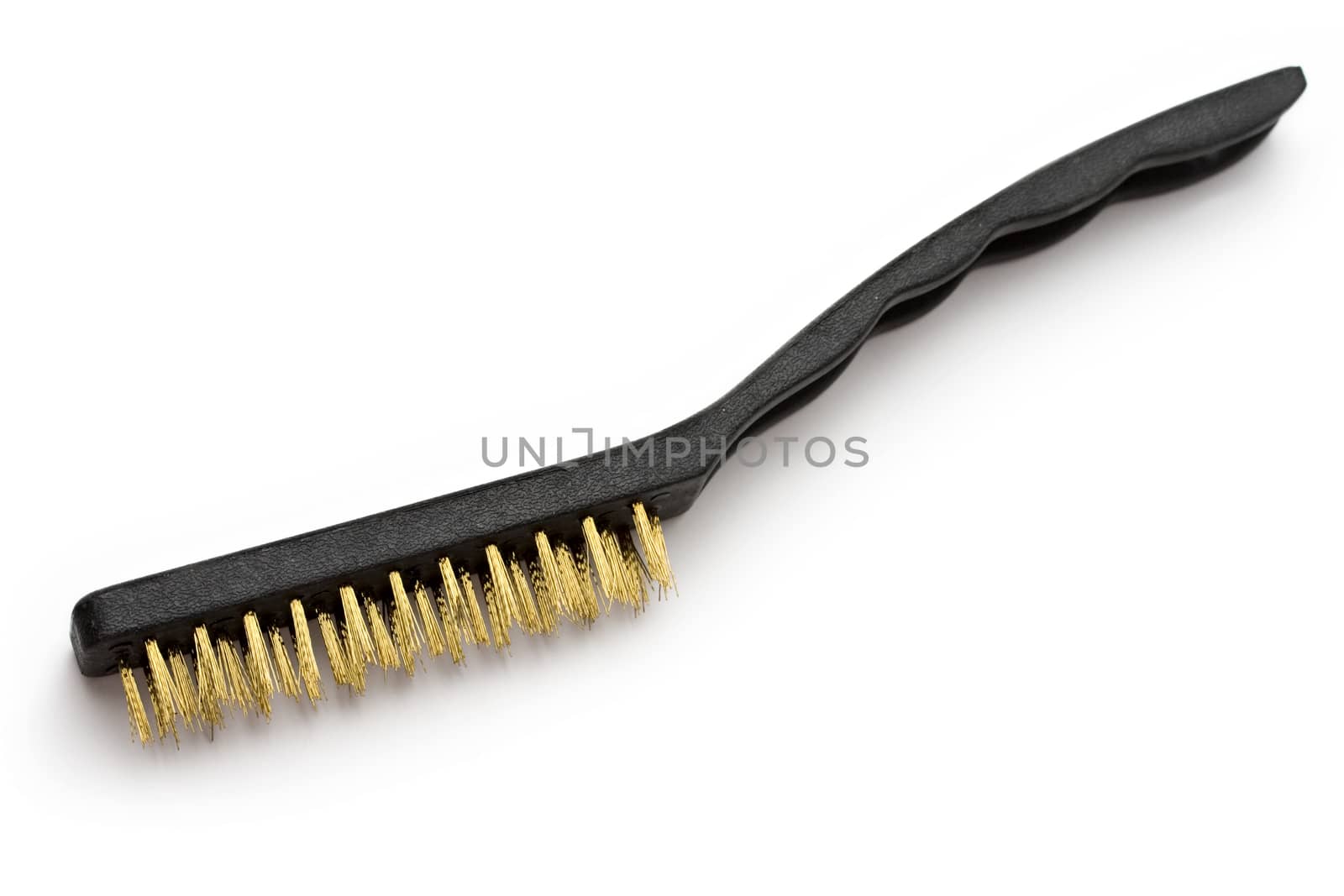 Metal brush on white background