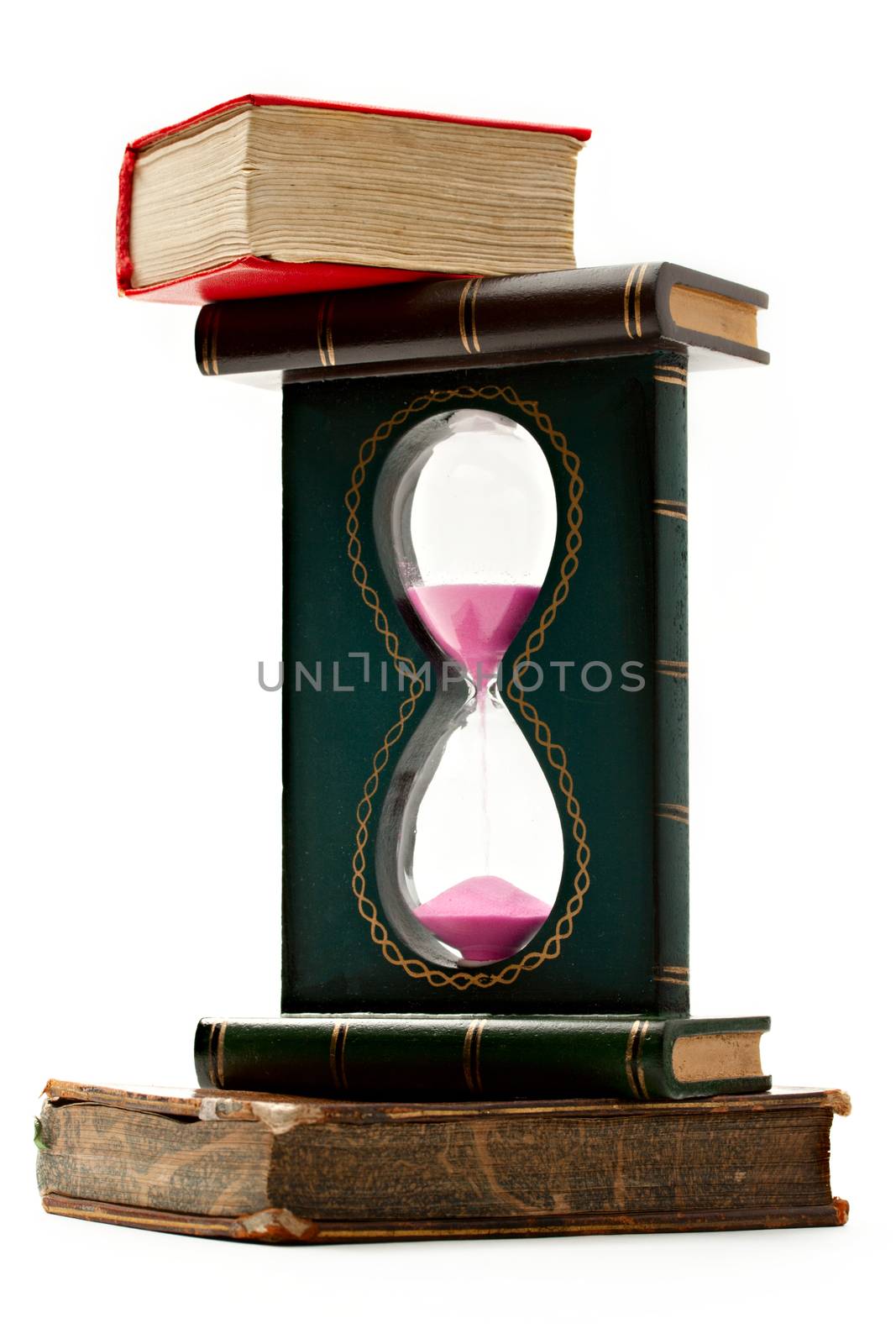 Old books and sand glass by Garsya