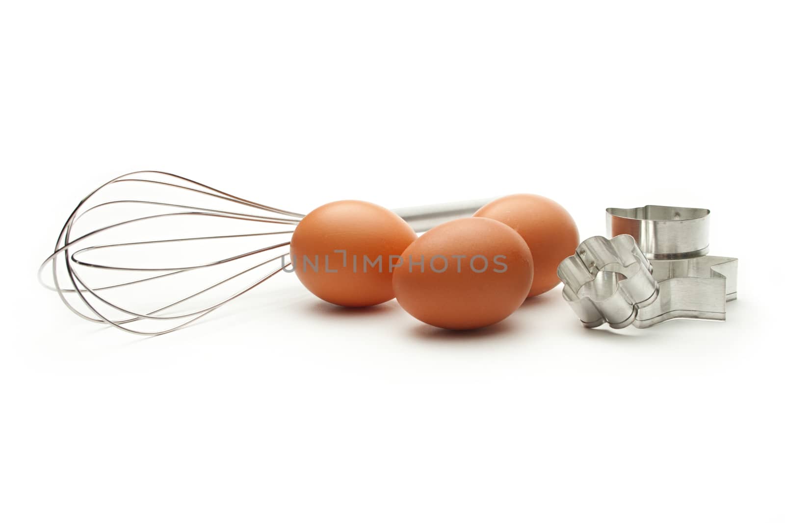 Eggbeater, eggs and cookies forms