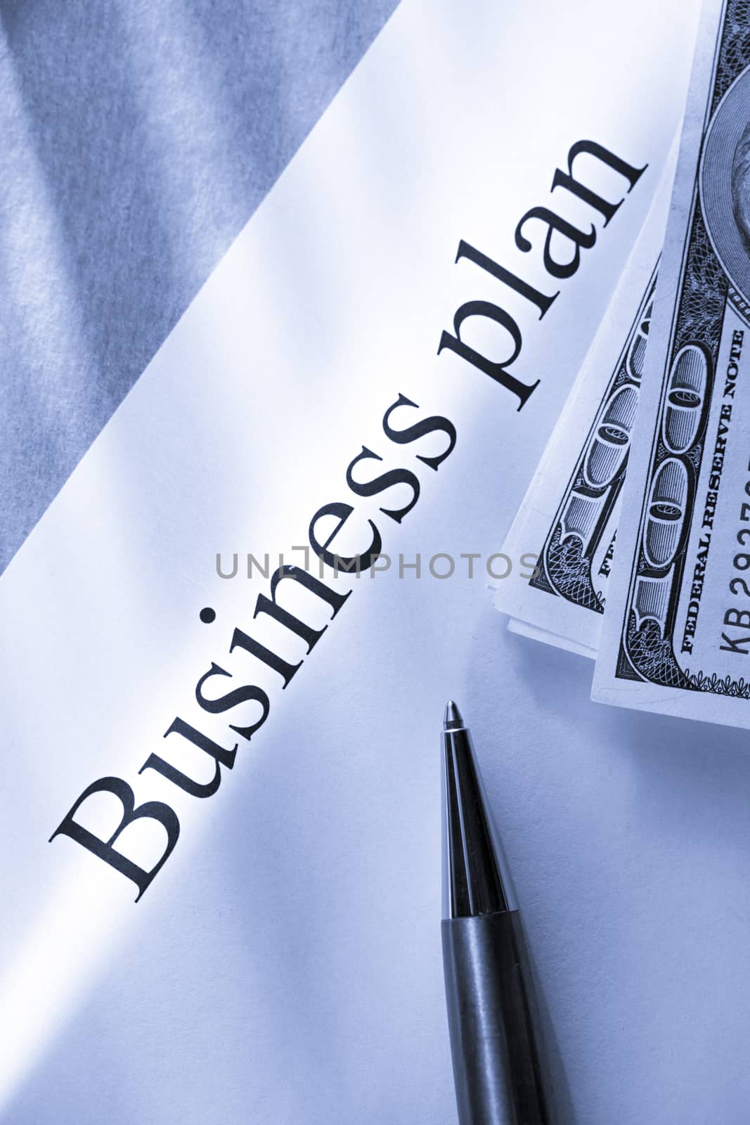 Business plan conception with money by Garsya