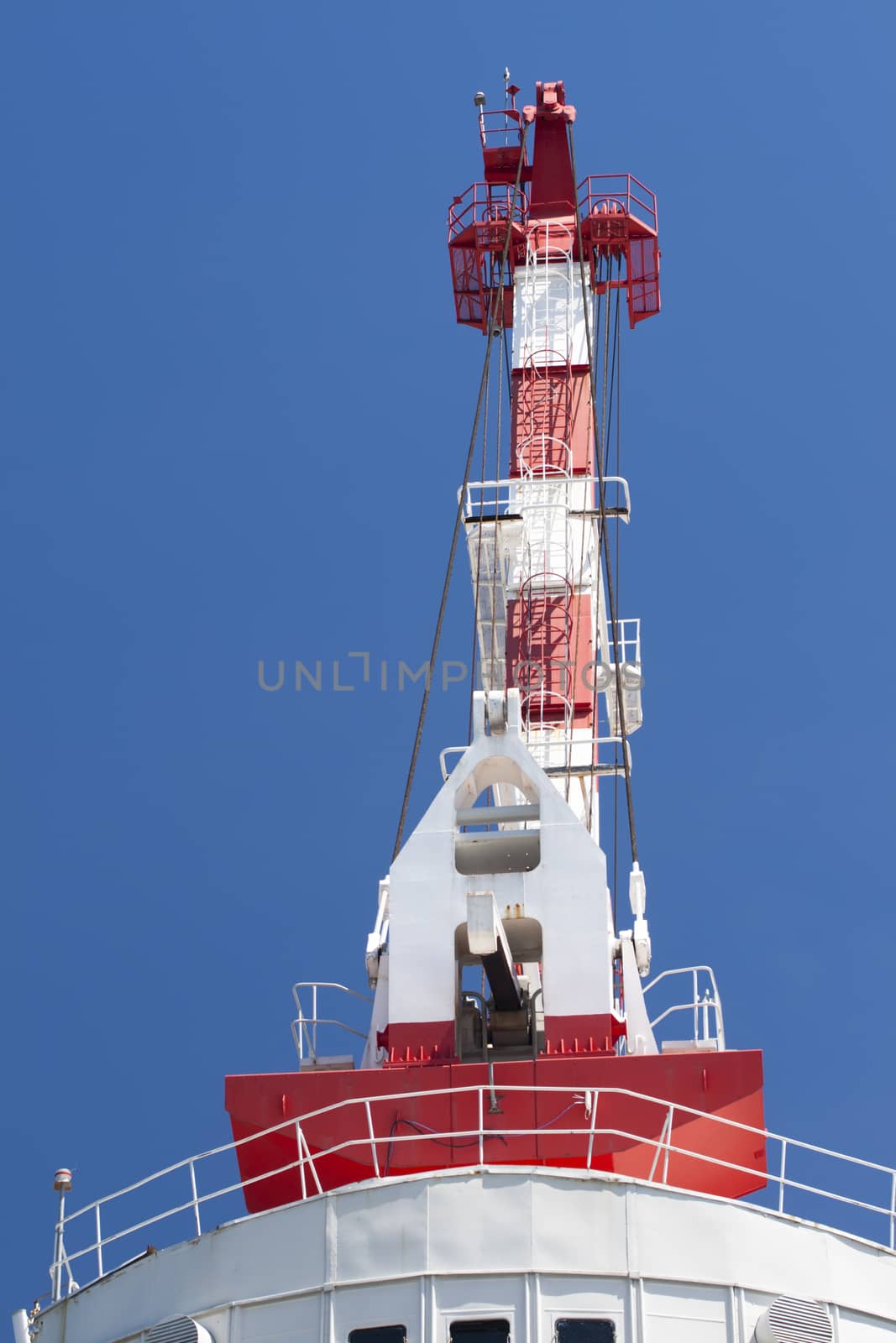 Harbour crane in port